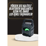 Bluetooth Hoparlör Android ve İOS Uyumlu Ses Bombası USB Girişli Taşın