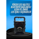 Işıklı Bluetooth Hoparlör Ses Bombası Taşınabilir Yüksek Ses Kaliteli 