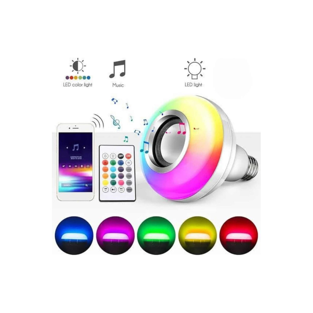 Bluetooth Hoparlör Akıllı Rgb Led Işık Renk Değiştirme Ses Bombası Amp