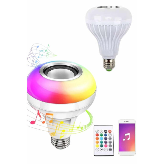 Bluetooth Hoparlör Akıllı Rgb Led Işık Renk Değiştirme Ses Bombası Amp