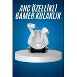 Oyuncu Kulaklığı Mikrofonlu Gürültü Engelleme Gecikme Önleyici Bluetoo