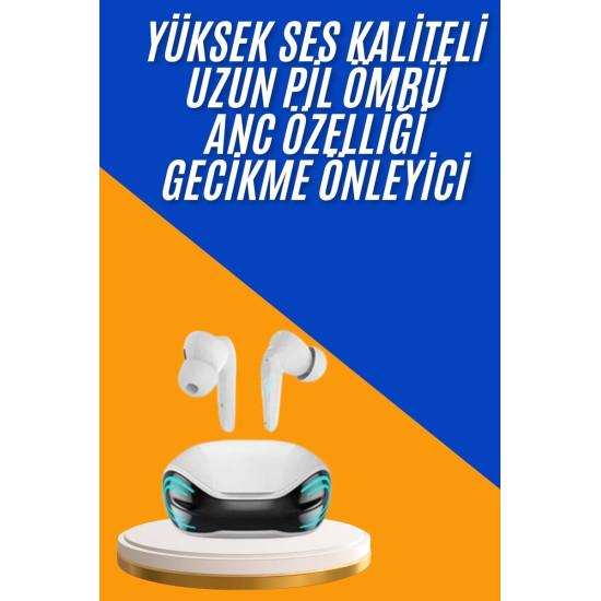 Oyuncu Kulaklığı Mikrofonlu Gürültü Engelleme Gecikme Önleyici Bluetoo