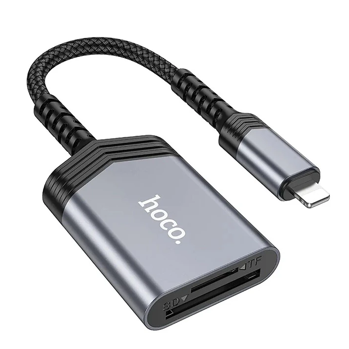 Hoco UA25 2-in-1 İPhone Lightning Kart Okuyucu