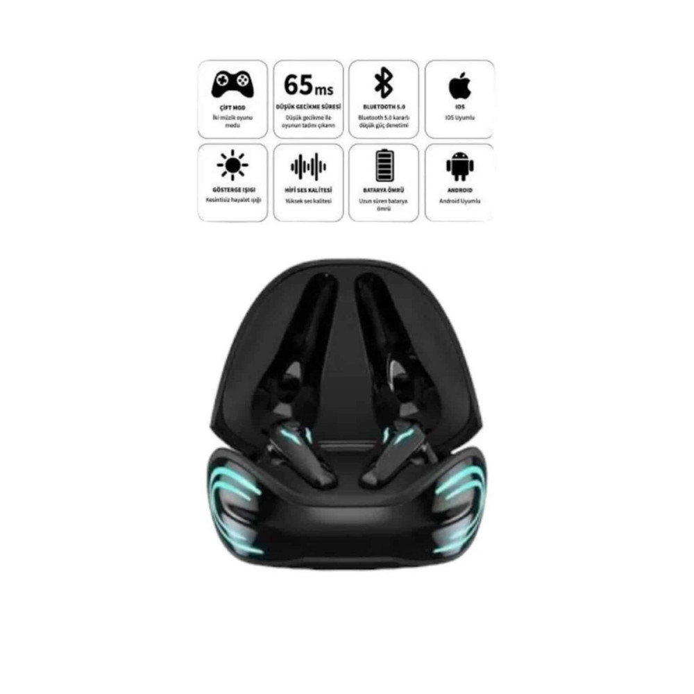 Android ve İOS Uyumlu Bluetooth Kulaklık Gaming Kulaklık Mini