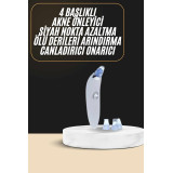 Siyah Nokta Temizleme Cihazı 4 Başlıklı Vakumlu Pilli Ölü Deri Arındır