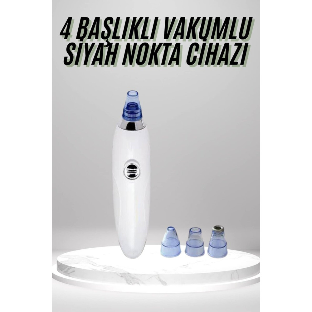 4 Başlıklı Pilli Vakumlu Siyah Nokta Temizleyici Akne Ve Sivilce Önley