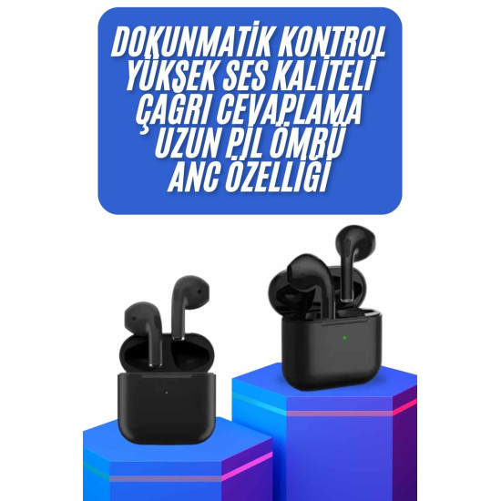 Kablosuz Bluetooth Kulaklık TWS Pro5 Kulaklık ANC Özelliği Dokunmatik 