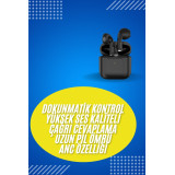En Çok Tercih Edilen Bluetooth Kulaklık Mikrofonlu Silikonsuz Dokunmat