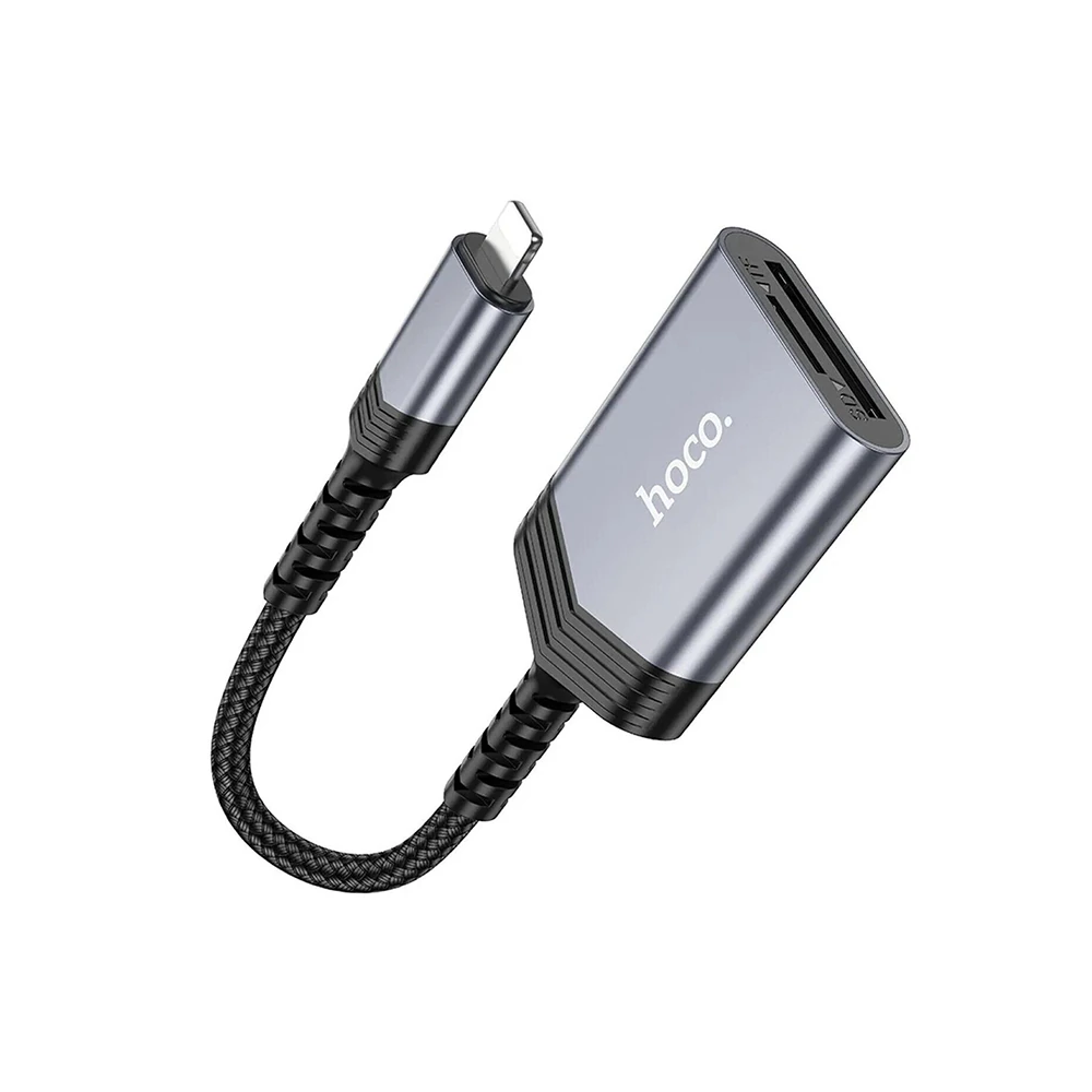 Hoco UA25 2-in-1 İPhone Lightning Kart Okuyucu