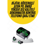 Kablosuz Bluetooth Kulaklık Çift Telefon Destekli Powerbankli Dijital 