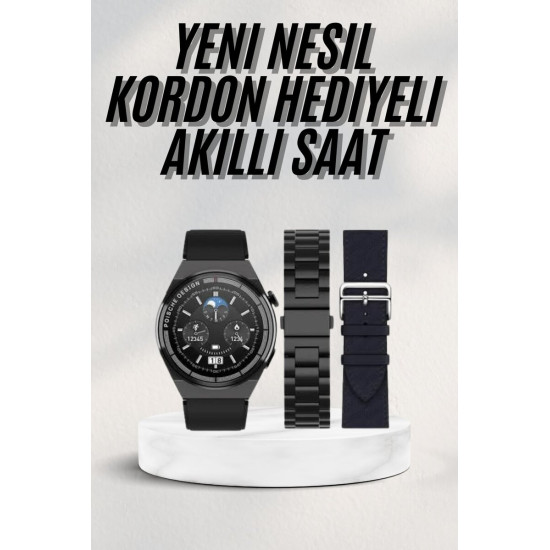 En Çok Tercih Edilen Akıllı Saat Amoled Ekran Nabız Sensörü GPS Uyumlu