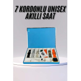 Saat Unisex Akıllı Saat Çoklu Kordon Seçeneği Çelik Kordon Plastik Kor