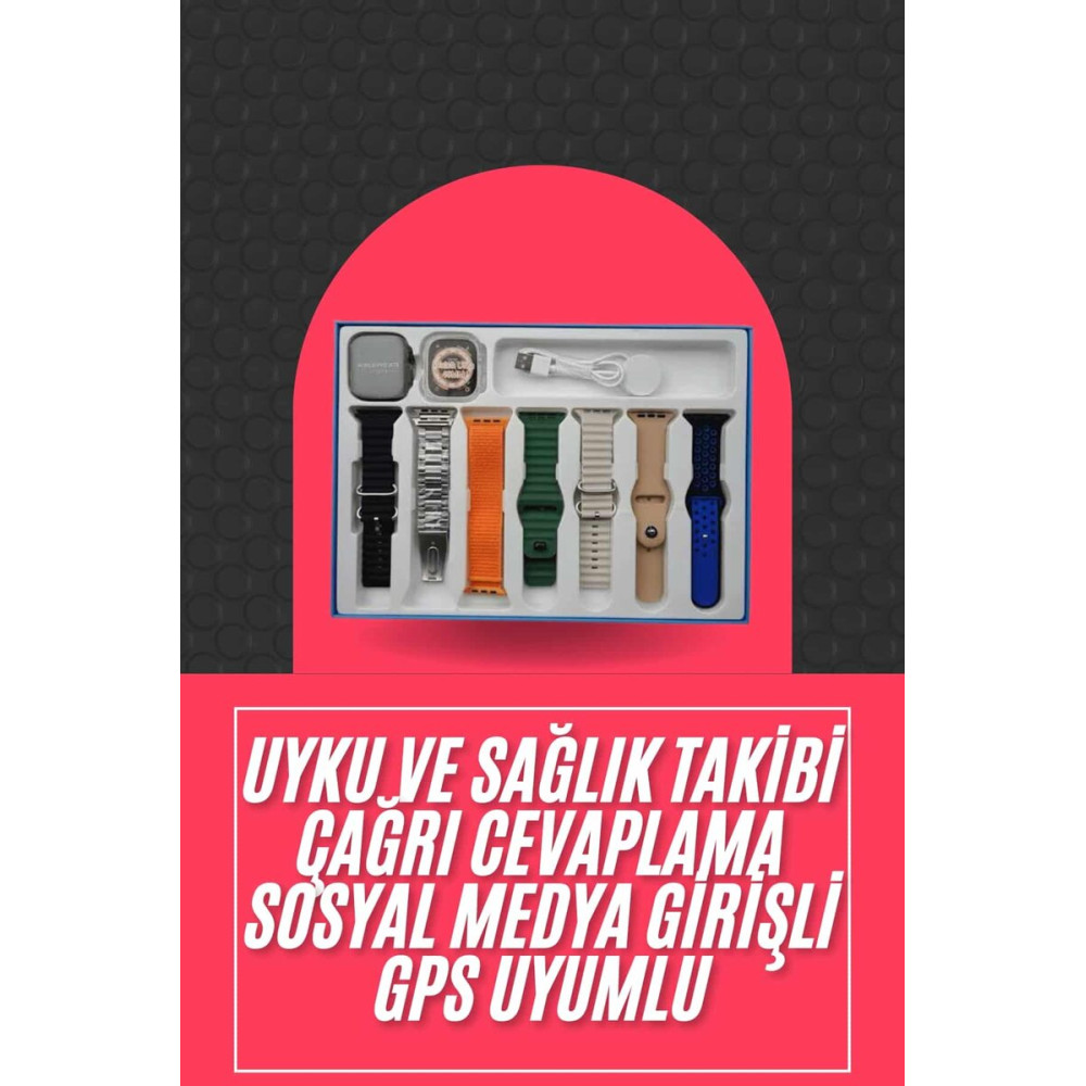 Saat Unisex Akıllı Saat Çoklu Kordon Seçeneği Çelik Kordon Plastik Kor