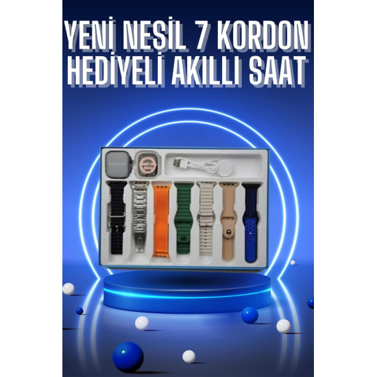 Saat 7 Kordon Hediyeli Takvim Alarm Nabız Ölçer Bildirim Görme Sesli G