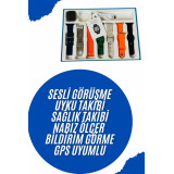 Saat 7 Kordon Hediyeli Takvim Alarm Nabız Ölçer Bildirim Görme Sesli G