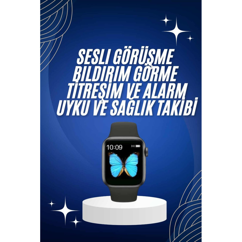 Arama Cevaplayabilen Akıllı Saat Bluetooth Bağlantılı Sosyal Medya Gir