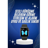 Arama Cevaplayabilen Akıllı Saat Bluetooth Bağlantılı Sosyal Medya Gir