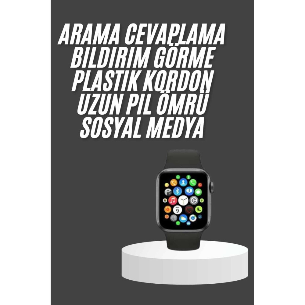 Akıllı Saat Çok Fonksiyonlu Uyku Takibi Adımsayar Nabız Ölçer Arama Ce
