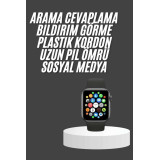 Akıllı Saat Çok Fonksiyonlu Uyku Takibi Adımsayar Nabız Ölçer Arama Ce