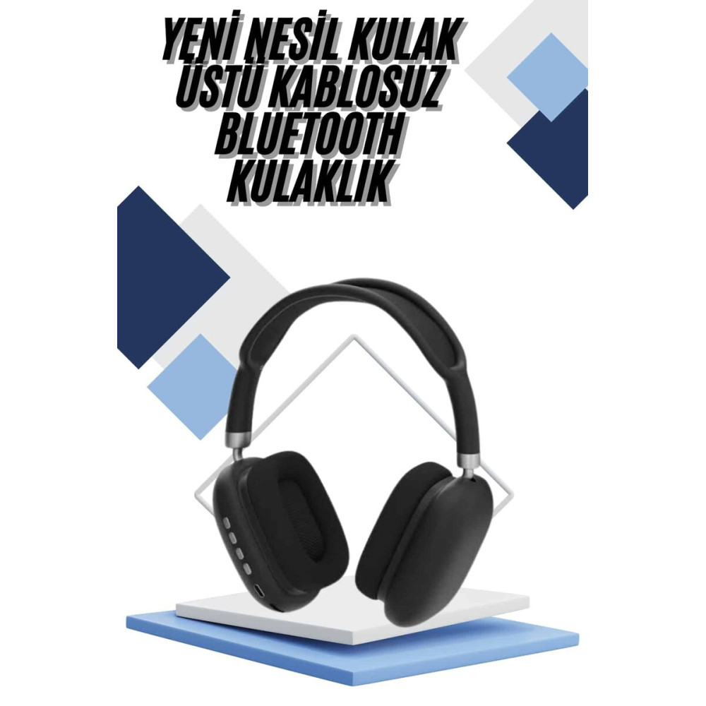 Yeni Nesil Bluetooth Kulaklık Kulak Üstü ANC Özelliği Yüksek Ses Kalit
