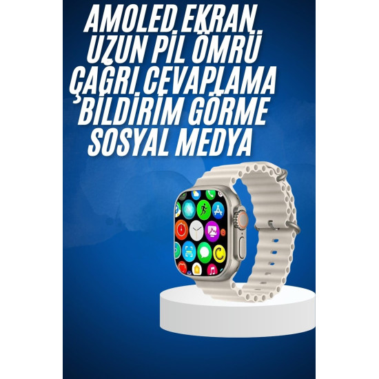Yeni Nesil Bluetooth Bağlantılı Akıllı Saat Sosyal Medya Girişli Uyku 