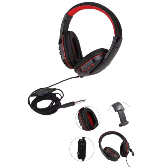 Mikrofonlu Gamer Kulaklık Oyuncu Kulaklığı Yüksek Ses Kaliteli Stereo 