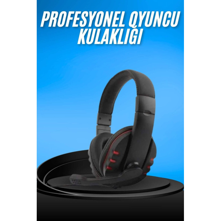 Oyuncu Kulaklığı Kulak Üstü Kablolu Gaming Kulaklık Mikrofonlu ANC Öze