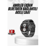 Erkeklere Özel Akıllı Saat Çelik Kordon Bluetooth Bağlantılı İOS ve An