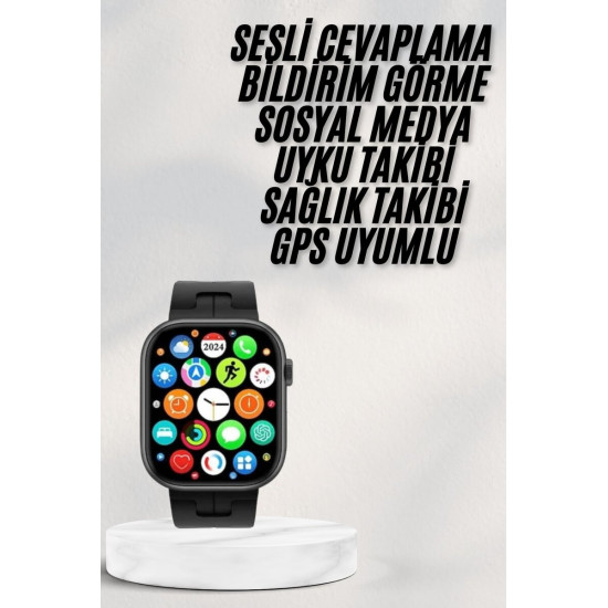 Akıllı Saat Android ve İOS Uyumlu Plastik Kordon Yeni Nesil