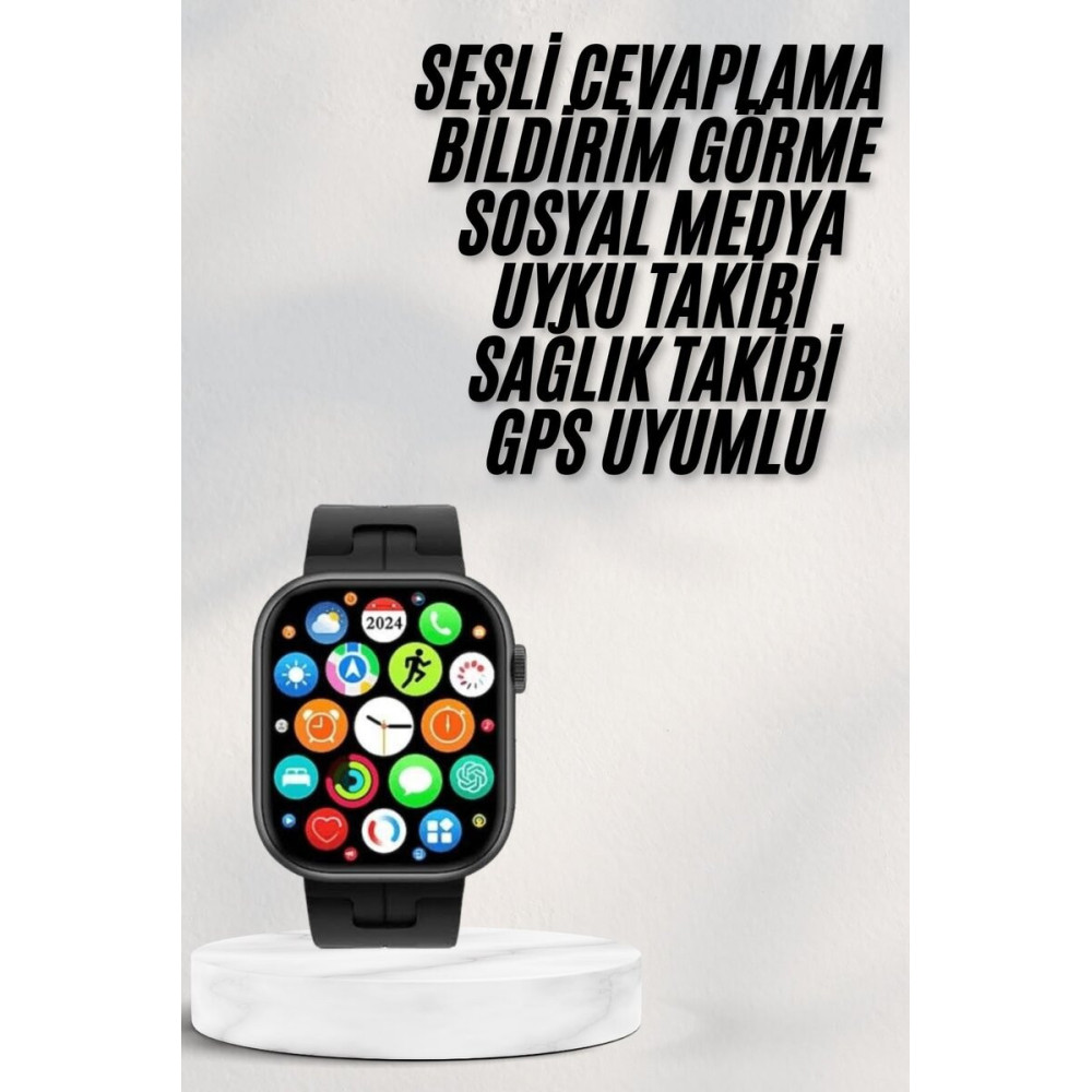 Akıllı Saat Android ve İOS Uyumlu Plastik Kordon Yeni Nesil