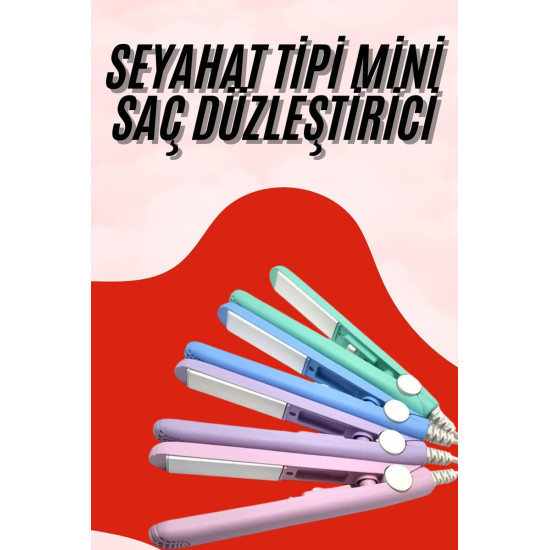 Seyahat Tipi Taşınabilir Saç Düzleştirici Saç Şekillendirici Yüksek Is