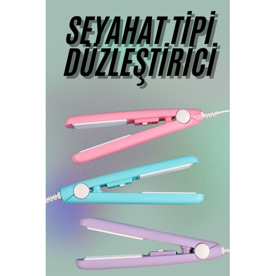 Mini Düzleştirici Seramik Kaplama Seyahat Tipi Elektriklenme Karşıtı