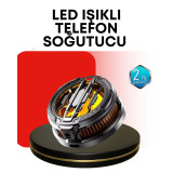 RGB Işıklı Sessiz Fanlı Telefon Soğutucu