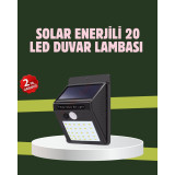 Bahçe ve Dış Mekanlar İçin Güneş Enerjili 20 LED Hareket Sensörlü Lamb