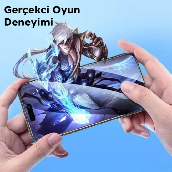 HOCO Guardian Shield Series iPhone 15 Plus HD Tempered Kırılmaz Cam Ek