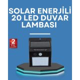 Hareket Algılamalı Solar LED Güvenlik Lambası