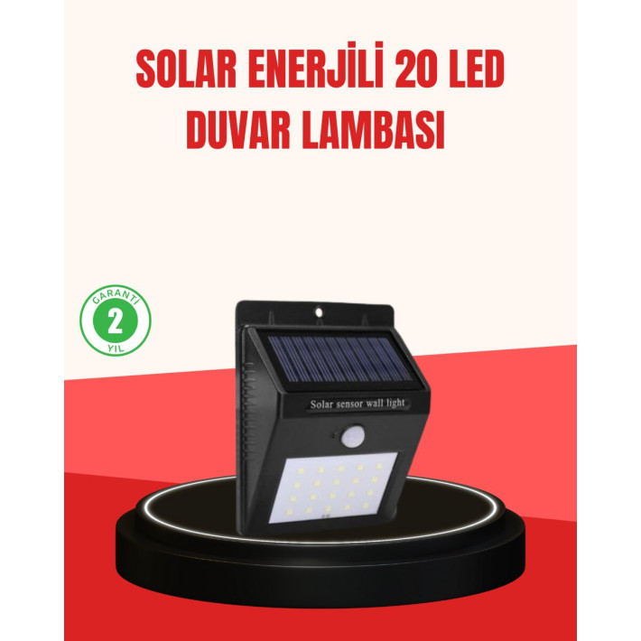 Güneş Enerjili Su Geçirmez Dış Mekan Aydınlatma