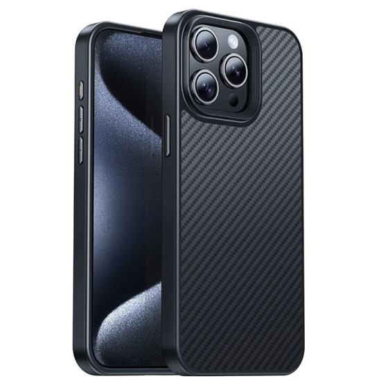 Hoco iPhone 15 Pro Max AS7 Kevlar Kılıf Manyetik Magsafeli Telefon Kıl