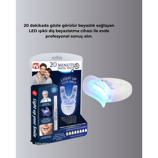 20 Dakikada Hızlı Etkili Diş Beyazlatıcı Cihaz