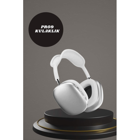 Kulak Üstü P9 Kablosuz Bluetooth Kulaklık ve 7 Kordonlu Akıllı Saat