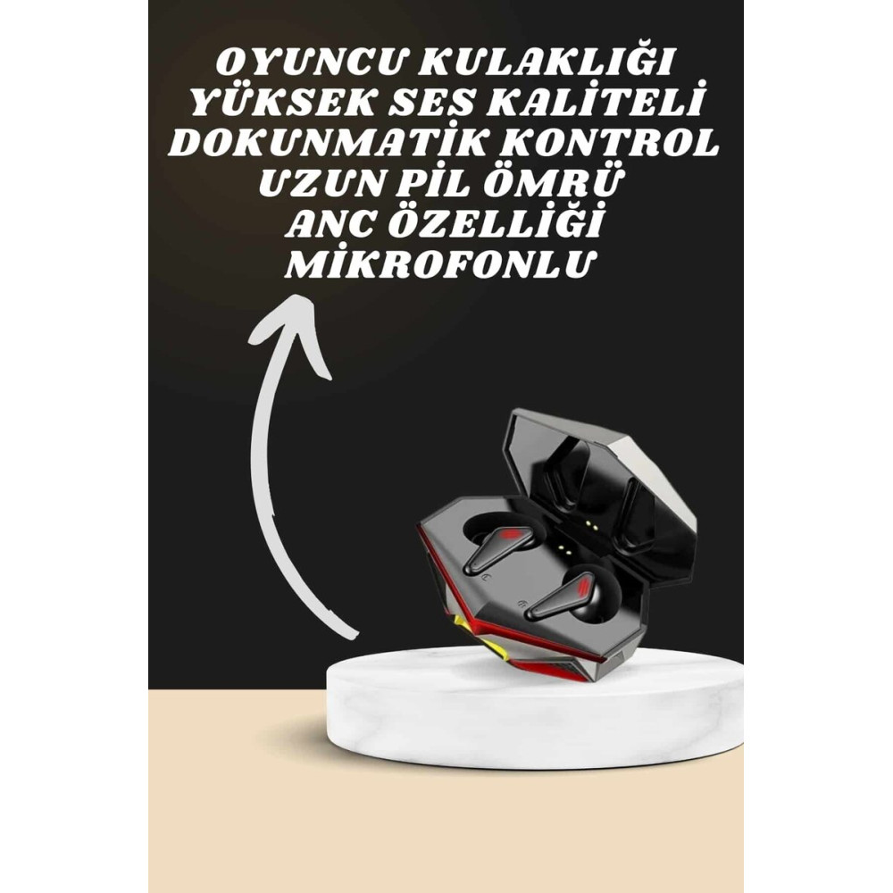 7 Kordonlu Akıllı Saat Ve Oyuncu Kulaklığı Bluetooth Bağlantılı Androi
