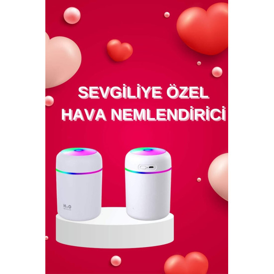 Sevgiliye Hediye Led Işıklı Hava Nemlendirici USB Şarjlı Sevgiliye Öze