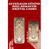 Sevgililer Günü İçin Hediye Kristal Lamba Sevgiliye Hediye USB Şarjlı 