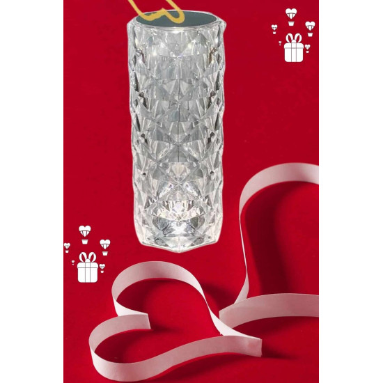 Sevgililer Günü İçin Hediye Kristal Lamba Sevgiliye Hediye USB Şarjlı 