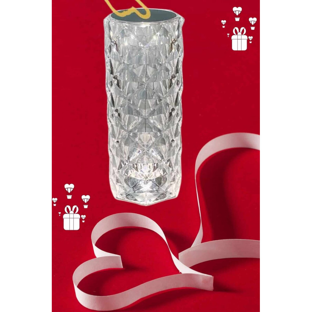 Sevgililer Günü İçin Hediye Kristal Lamba Sevgiliye Hediye USB Şarjlı 