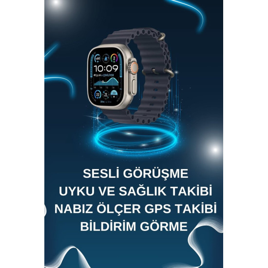 Saat Bluetooth Bağlantılı NFC ve GPS Uyumlu Nabız Ölçer Sesli Görüşme