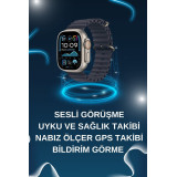 Saat Bluetooth Bağlantılı NFC ve GPS Uyumlu Nabız Ölçer Sesli Görüşme