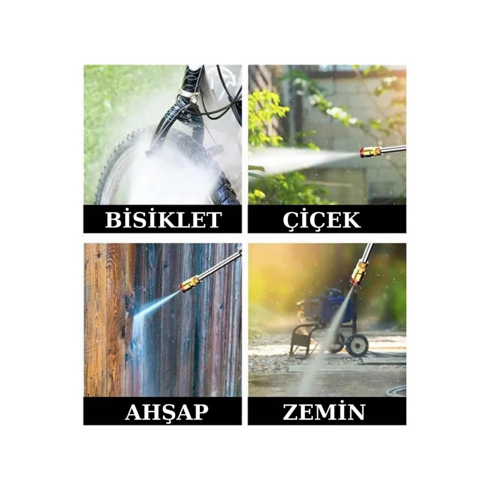 Oto Yıkama Bahçe Sulama Tabancası Makinesi Yüksek Basınçlı