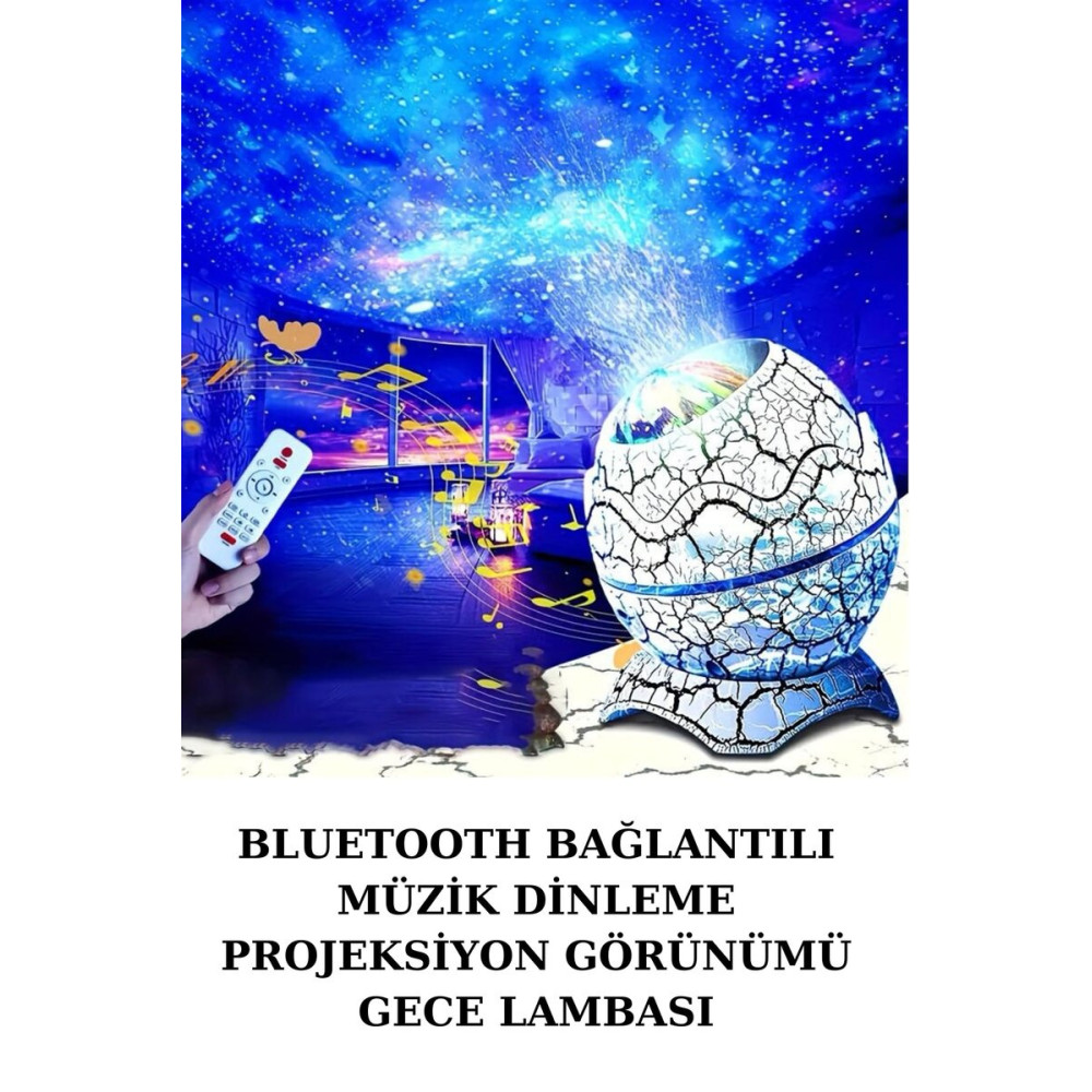 Dinozor Yumurta Gece Lambası Projektör – 14 Renk Seçeneği