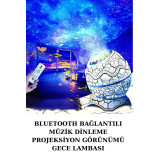 Dinozor Yumurtası Gece Masa Lambası Bluetooth Hoparlör 14 Renk Seçeneğ